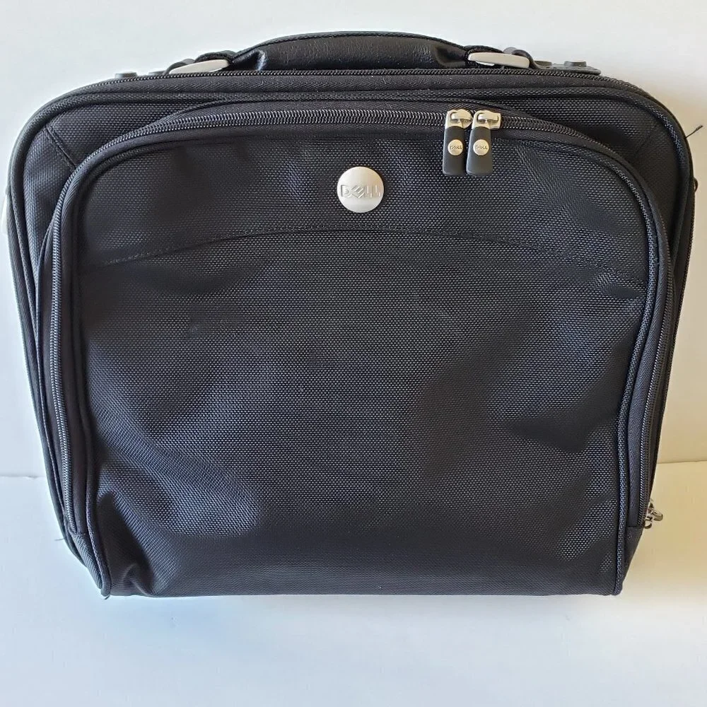 Dell Black Laptop Bag with Luggage Sleeve and Shoulder strap